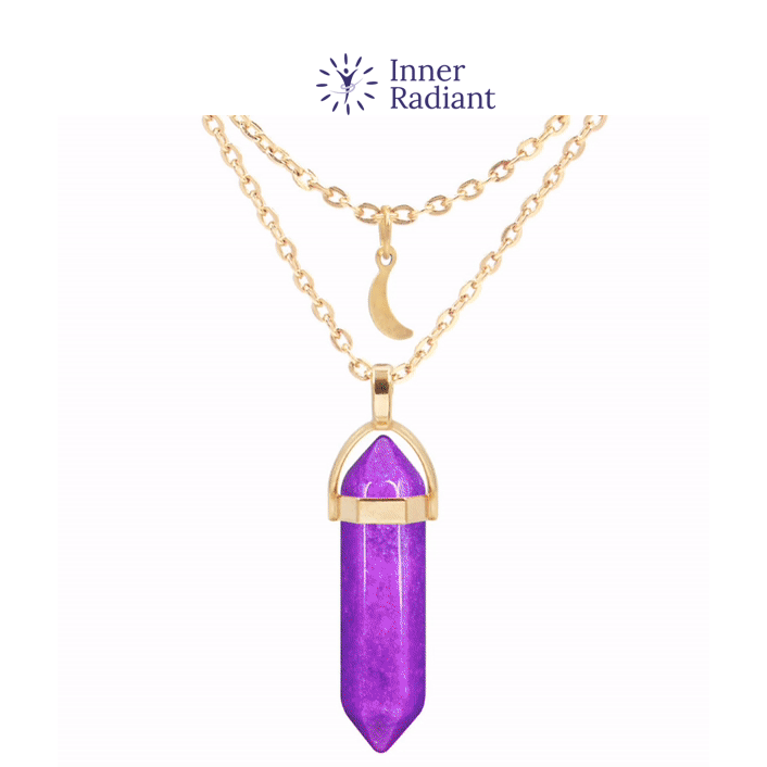 Divine Aura Goddess Pendant – Personalized Crystal Necklace in Your Aura Color