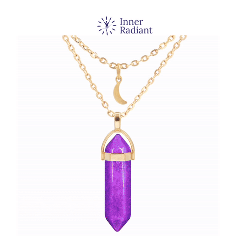 Divine Aura Goddess Pendant – Personalized Crystal Necklace in Your Aura Color