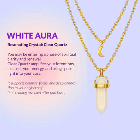 Divine Aura Goddess Pendant – Personalized Crystal Necklace in Your Aura Color
